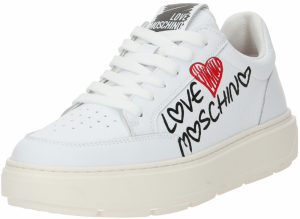 Love Moschino Nízke tenisky  tmavosivá / červená / čierna / biela