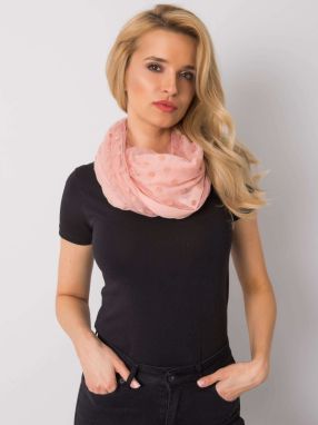 Dusty pink polka dot scarf with app