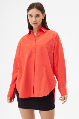 Laluvia Red Long Sleeve Shirt