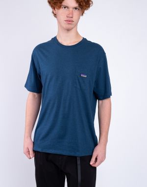 Patagonia M's Regenerative Organic Certified Cotton LW Pocket Tee Tidepool Blue