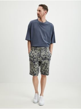 Grey Mens Patterned Shorts LERROS - Men