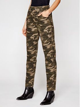 One Teaspoon Džínsy Camo Pioneer 23599 Zelená Relaxed Fit