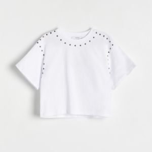 Reserved - Girls` t-shirt - Biela