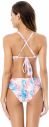 Modro-ružové push-up bikiny High-Neck galéria