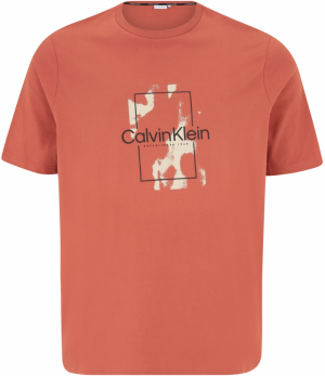 Calvin Klein Big & Tall Tričko  béžová / oranžová / čierna