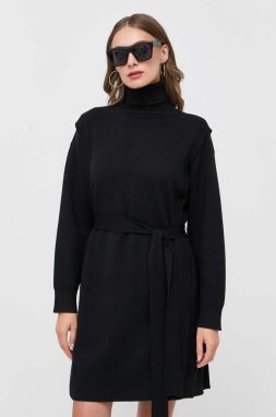 Šaty Silvian Heach čierna farba, mini, oversize