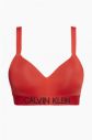 Calvin Klein červený horný diel plaviek Demi Bralette Plus Size High Risk Red galéria