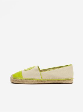 Zeleno-krémové dámske espadrilky Michael Kors Kendrick