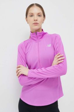 Bežecká mikina New Balance Accelerate fialová farba, jednofarebná