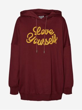 Burgundy Hoodie Noisy May Nanna - Women