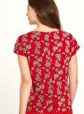 Tranquillo červené tričko s kvetinovým motívom galéria