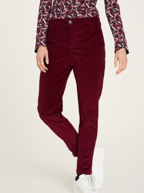 Burgundy corduroy trousers Tranquillo - Women