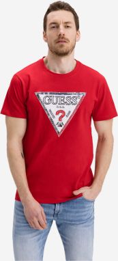 Guess červené pánske tričko Triesley
