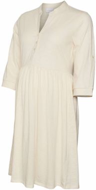 MAMALICIOUS Košeľové šaty 'Evi Lia'  krémová