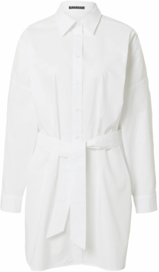 Sisley Košeľové šaty  biela