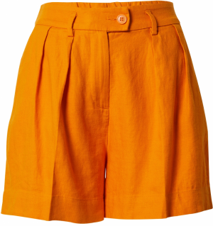 Sisley Plisované nohavice  oranžová