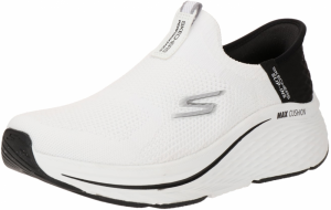 SKECHERS Bežecká obuv 'MAX CUSHIONING ELITE 2.0'  sivá / čierna / biela