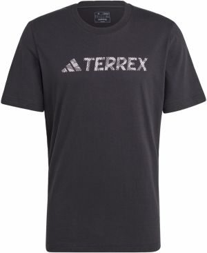 ADIDAS TERREX Funkčné tričko  sivá / čierna / biela