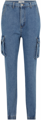 Dorothy Perkins Tall Rifľové kapsáče  modrá denim