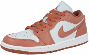 Jordan Nízke tenisky 'Air Jordan 1'  oranžová / biela