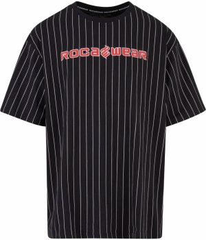 ROCAWEAR Tričko 'Coles'  červená / čierna / biela