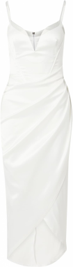 TFNC Kokteilové šaty 'SIEBE'  biela