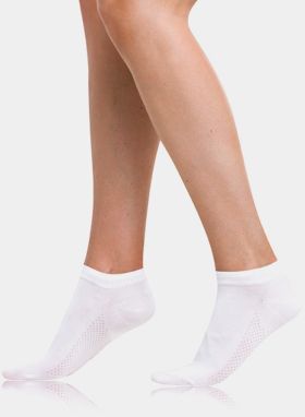 Biele dámske členkové ponožky Bellinda BAMBUS AIR LADIES IN-SHOE SOCKS