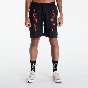 PLEASURES Flame Mesh Shorts Black