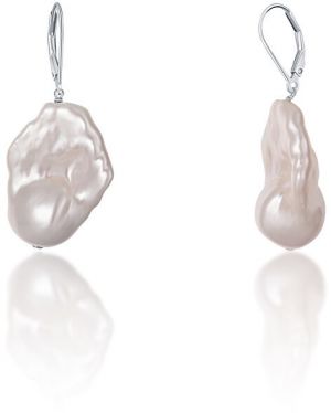 JwL Luxury Pearls Luxusné náušnice s pravou barokovou perlou JL0688