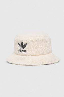 Klobúk adidas Originals biela farba