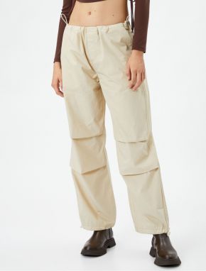 Koton Parachute Pants with Elastic Waist and Legs with Stopper.