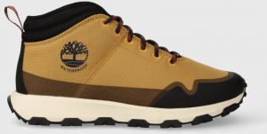 Topánky Timberland Winsor Trail Mid Fab WP pánske, hnedá farba, TB0A62WM2311