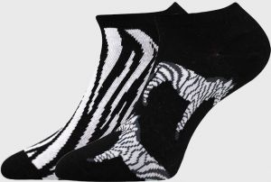 2 PACK dámskych ponožiek Zebra