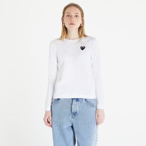 Comme des Garçons PLAY Long Sleeve Tee White