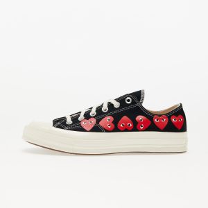 Converse x Comme des Garçons PLAY Chuck Taylor 70 OX Multi Heart Black/ Hi Risk Red/ Egret