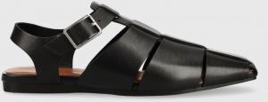 Kožené sandále Vagabond Shoemakers WIOLETTA WIOLETTA dámske, čierna farba, 5501.101.20,