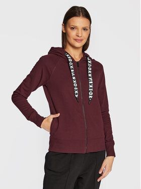 DKNY Sport Mikina DP2J8598 Bordová Regular Fit