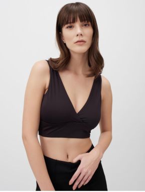 Jimmy Key Black Slim Fit Strap Knitted Bralette