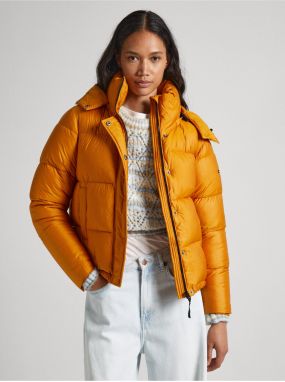 Mustard Women's Winter Quilted Jacket Pepe Jeans Morgan - Women