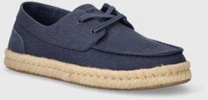 Espadrilky Toms Cabo Rope tmavomodrá farba, 10020877