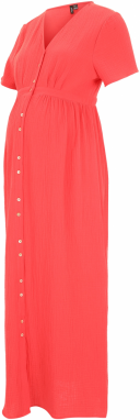 Vero Moda Maternity Košeľové šaty 'NATALI'  červená