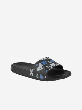 Black Kids Patterned Slippers Coqui Tora - Boys