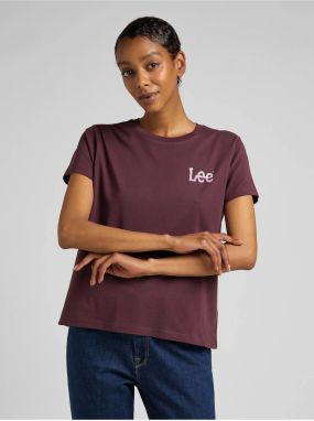 Women's Burgundy T-Shirt Lee - Women