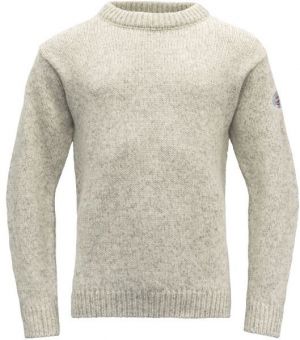 Devold NANSEN WOOL SWEATER Pánsky sveter, béžová, veľkosť