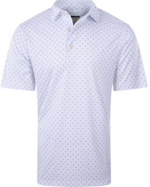 GREGNORMAN ML 75 TEE PRINT POLO Pánske golfové polo tričko, biela, veľkosť