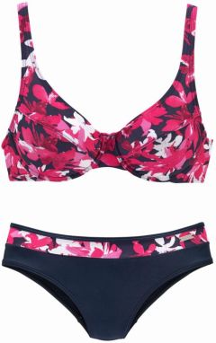 PETITE FLEUR Bikiny  námornícka modrá / ružová / biela