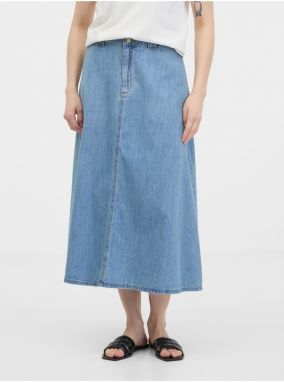 Svetlomodrá dámska džínsová maxi sukňa ORSAY