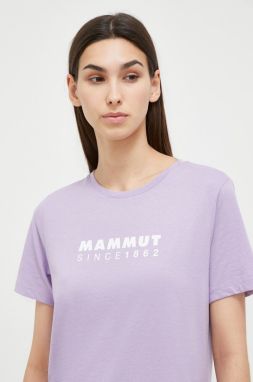 Športové tričko Mammut Core fialová farba