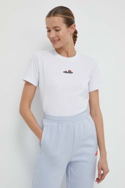 Bavlnené tričko Ellesse Juentos T-Shirt dámske, biela farba, SGV19977