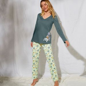 Blancheporte Pyžamové tričko s dlhými rukávmi a stredovou potlačou 